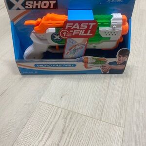 Micro Fast-Fill Water Blaster - Vibrant Orange, Green, and White